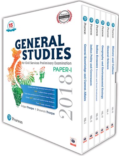 General Studies for Civil Services Preliminary Examination 2018 6 Volume Set