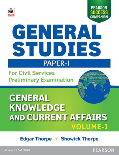General Studies for Civil Services Preliminary Examination Vol I Paper I General Knowledge
