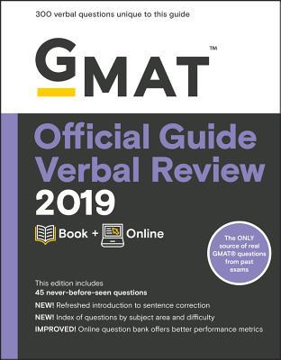 GMAT Official Guide Verbal Review 2019: Book + Online