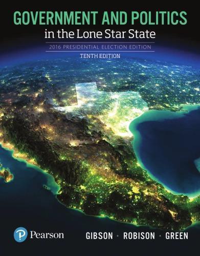 Government And Politics In The Lone Star State 10Th Edition