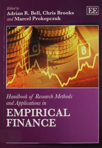 Handbook Of Research Methods And Applications In Empirical Finance