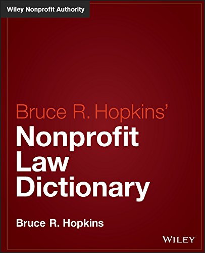 Hopkins? Nonprofit Law Dictionary