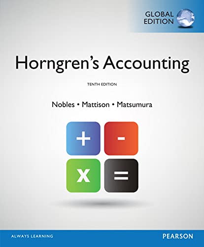 Horngren?s Accounting, 10th Edition (Global)- eBook