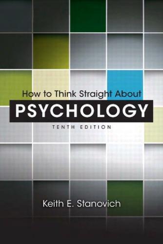How To Think Straight About Psychology 10Th Edition