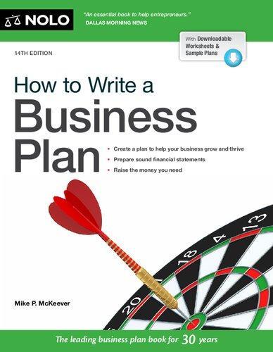 How To Write A Business Plan 14Th Edition