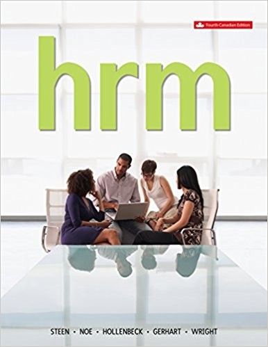 Human Resource Management 4th Canadian Edition by Sandra Steen