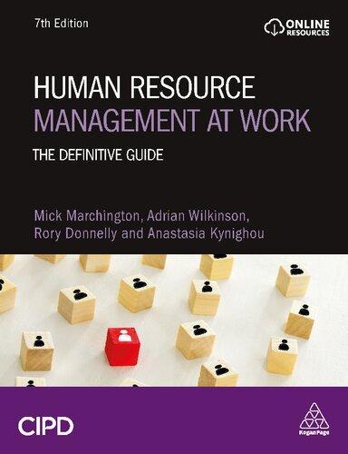 Human Resource Management At Work The Definitive Guide 7Th Edition