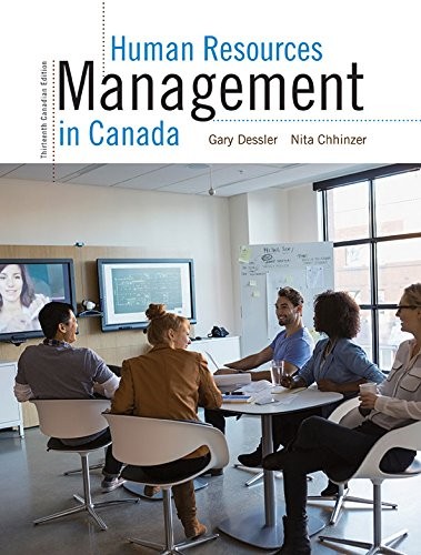 Human Resources Management in Canada 13th Canadian