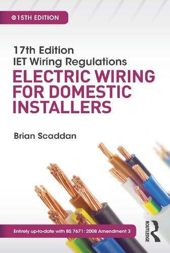 Iet Wiring Regulations Electric Wiring For Domestic Installers 15Th Edition Ed 15Th Edition