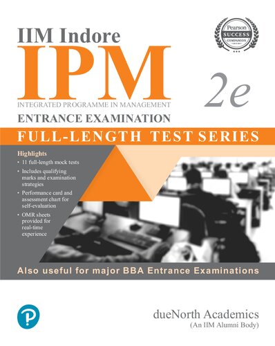 IIM Indore IPM Entrance Examination Full-Length Test Series