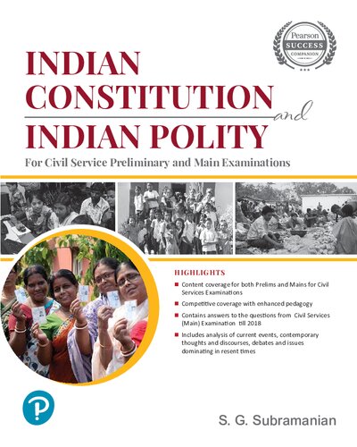 Indian Constitution &amp; Indain Polity For Civil Service Preliminary &amp; Main Examinations