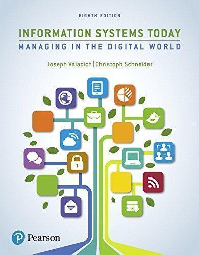 Information Systems Today Managing The Digital World 8Th Edition