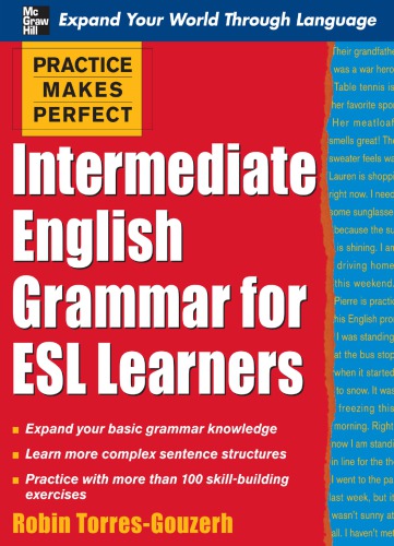 Intermediate English grammar for ESL learners