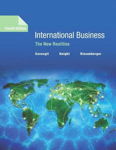 International Business The New Realities 4th by Cavusgil