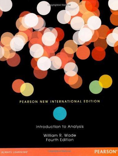 Introduction To Analysis 4Th Edition