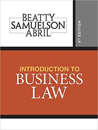 Introduction to Business Law 6th Edition by Jeffrey F. Beatty
