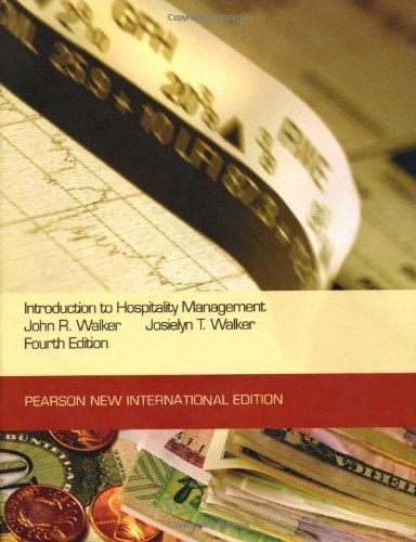 Introduction To Hospitality Management 4Th Edition