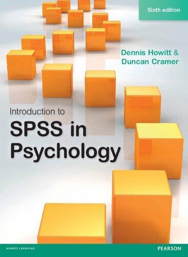 Introduction To Spss In Psychology For Version 22 And Earlier 6Th Edition