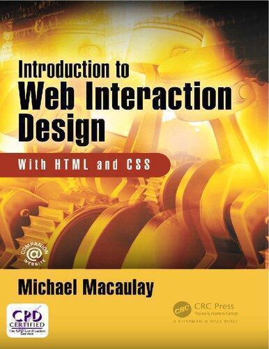 Introduction To Web Interaction Design With Html And Css