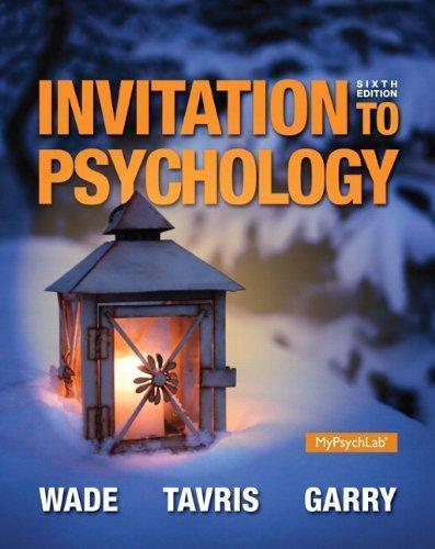 Invitation To Psychology 6Th Edition