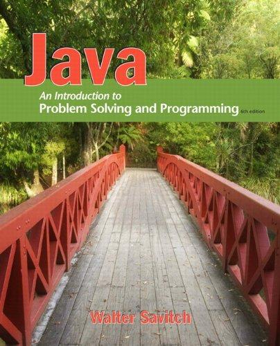 Java An Introduction To Problem Solving Programming 6Th Edition