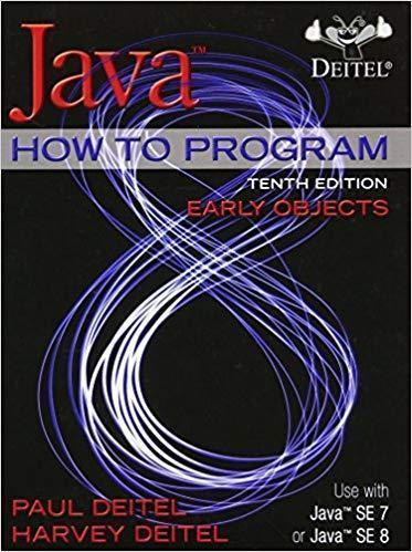 Java How To Program Early Objects 10Th Edition