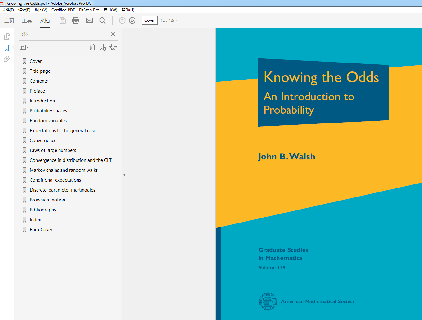 Knowing the Odds An Introduction to Probability