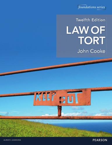 Law Of Tort 12Th Edition