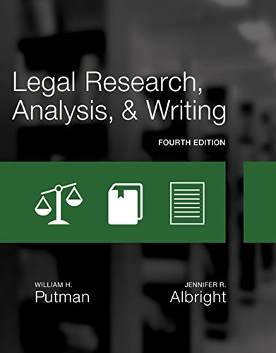 Legal Research, Analysis, and Writing (4th Edition)