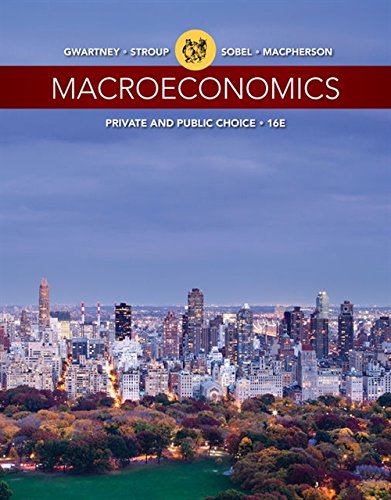 Macroeconomics Private and Public Choice 16th Edition By James D Gwartney