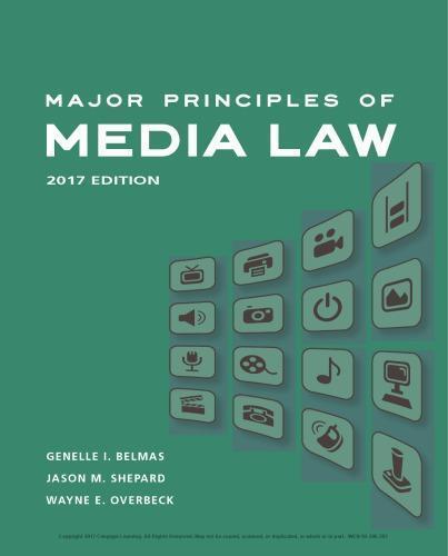 Major Principles Of Media Law 2017
