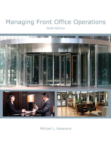 Managing Front Office Operations with Answer Sheet 9th Edition by Michael L Kasavana
