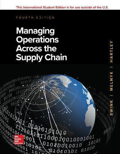Managing Operations Across The Supply Chain 4th Edition