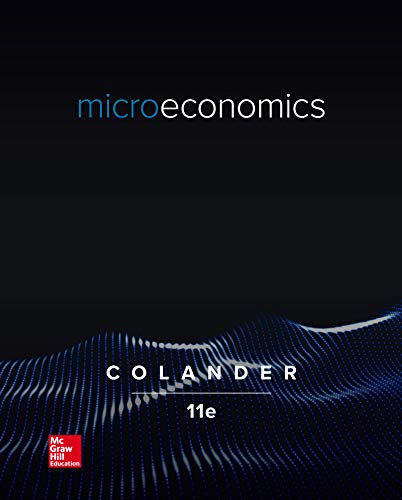 Microeconomics 11th Edition by David Colander