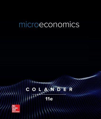 Microeconomics 11Th Edition Colander