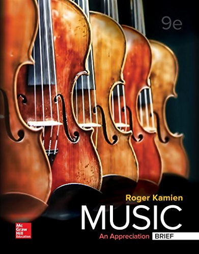 Music; An Appreciation 9th 9E Roger Kamien