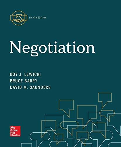 Negotiation 8th Edition by Roy Lewicki