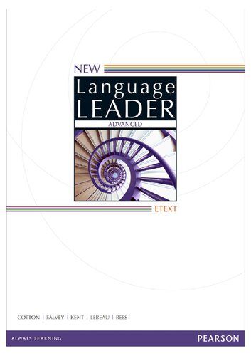 New Language Leader Advanced E-Text