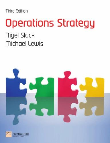 Operations Strategy 3Rd Edition