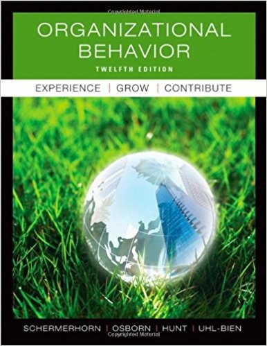 Organizational Behavior 12th Edition by Schermerhor