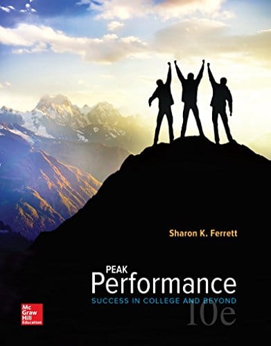 Peak Performance: Success in College and Beyond 10th Edition