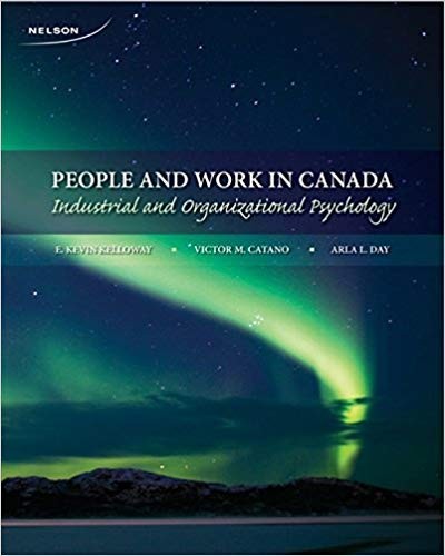 People and Work in Canada: Industrial and Organizational Psychology