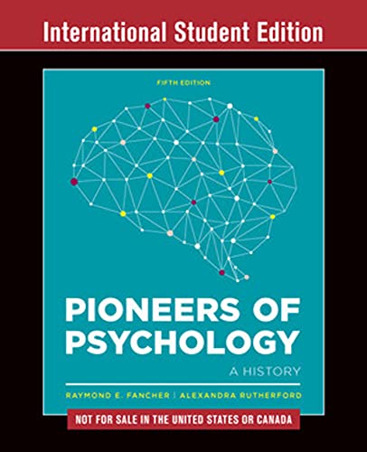 Pioneers of Psychology 5th edition ? International Student Edition