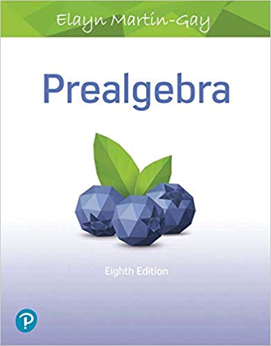Prealgebra, 8th Edition by Martin-Gay, K. Elayn
