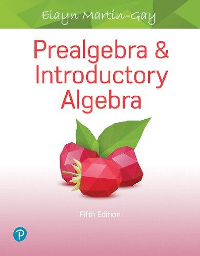 Prealgebra Introductory Algebra 5Th Edition