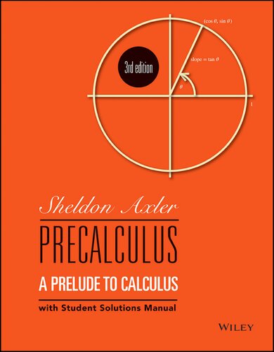 Precalculus: A Prelude to Calculus