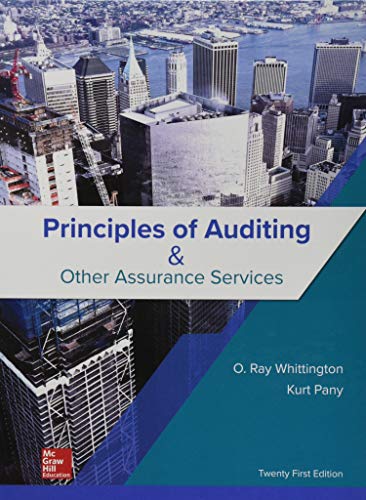 Principles of Auditing & Other Assurance Services 21-edition