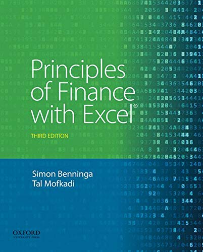 Principles Of Finance With Excel
