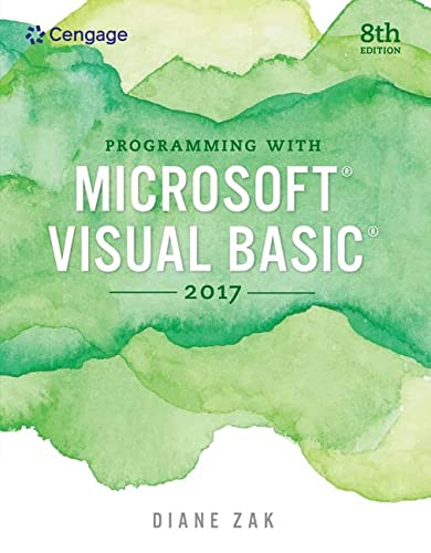 Programming W/Ms Visual Basic