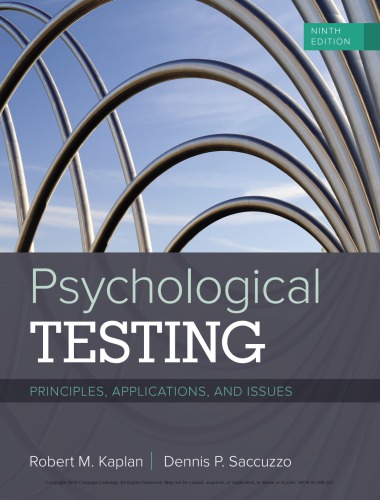 Psychological Testing: Principles, Applications, and Issues